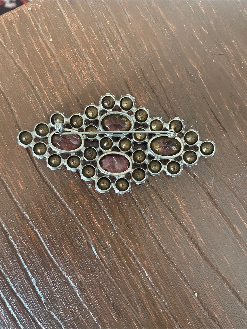Pink Rhinestone Statement  brooch - Picture 3 of 7